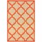 Edge Collections - 5' x 8' - Orange - Stain Resistant Geometric Area Rug for Indoor and Outdoor Use - 1 Piece